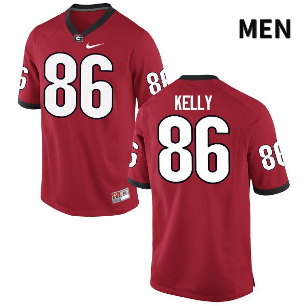 Georgia Bulldogs Men's Davis Kelly #86 Red Stitched College UGA Football Jersey 23GG010MD